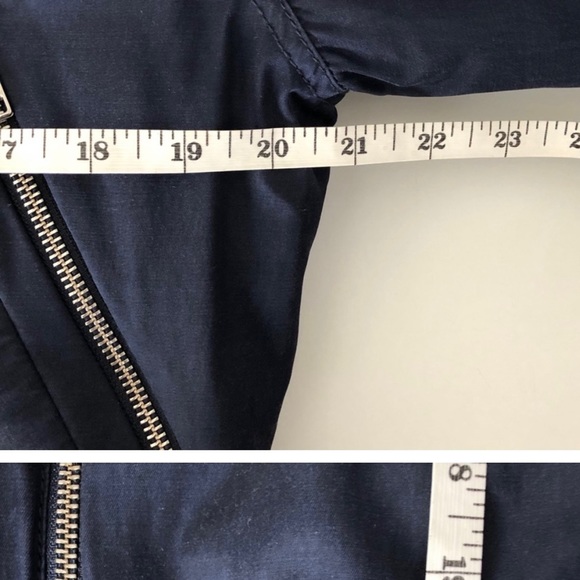 Aritzia TNA Oversized Bomber Jacket Leather Hoodie - Picture 7 of 7